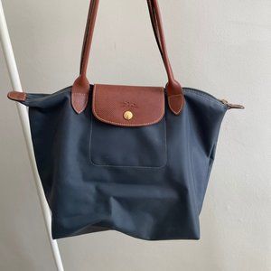 Longchamp Le Pliage small bag, slate blue